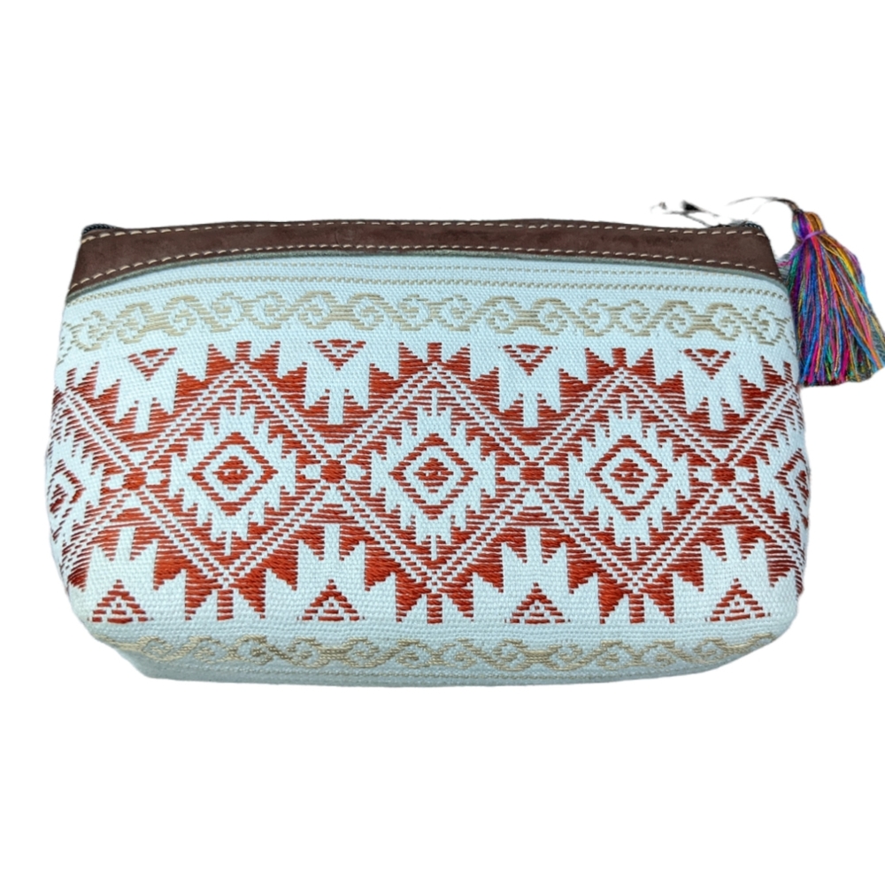 Cosmetic bag, Handmade Necessaire, Embroidered Cosmetic Bag.